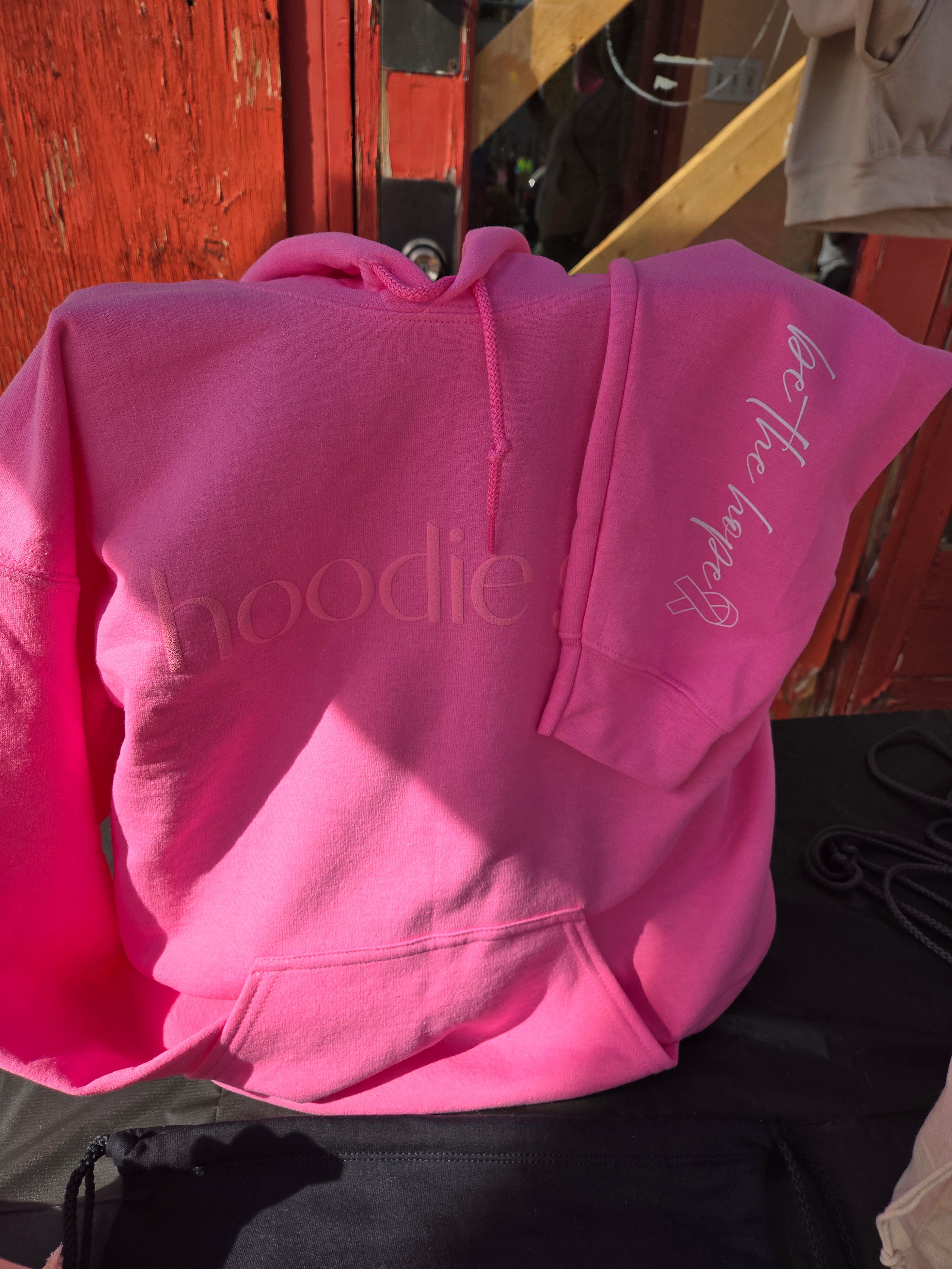 "Be the Hope" Breast Cancer Awareness Unisex Hooded Sweatshirt - Pink
